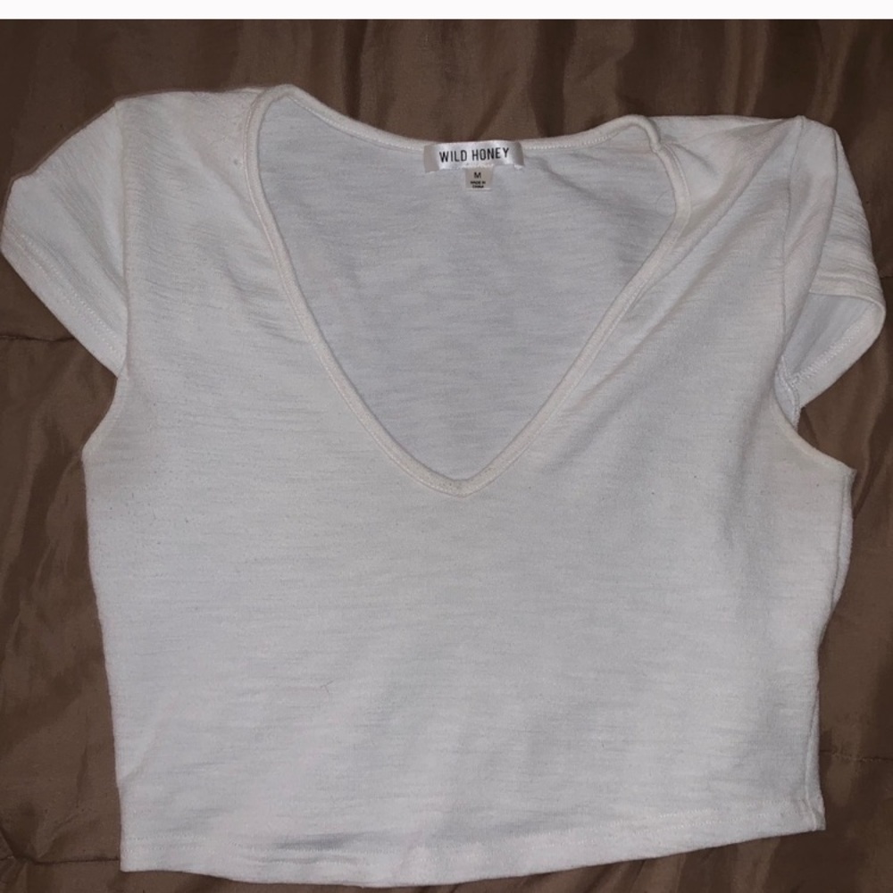 White crop top